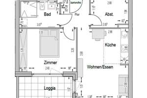 Schicke 2-Zimmer-Wohnung mit EBK und Balkon in Hannover-Seelhorst – Die vollständige Adresse der Immobilie erhältst du vom Anbieter., 30539 Mittelfeld, Hannover – Vorschaubild 7