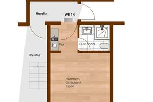 CHEMNITZ / 1 ZIMMER-APPARTEMENT MIT BALKON – Kanzlerstraße 1, 9112 Kaßberg, Chemnitz – Vorschaubild 11