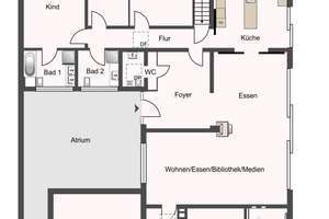 Architekten-Bungalow in Sackgassenendlage am Wald – Wohnen auf einer Ebene mit traumhaftem Garten – Die vollständige Adresse der Immobilie erhältst du vom Anbieter., 48163 Aaseestadt, Münster – Vorschaubild 14