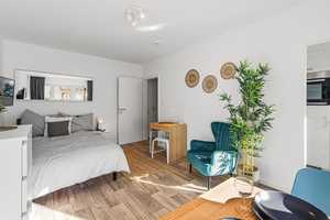 Neu renovierte, lichtdurchflutete 1-Zimmer-Wohnung mit West-Balkon in Top-Lage von Sendling-Westpark – München – Vorschaubild 3