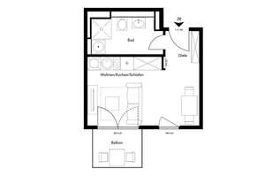 Bezugsfreies 1-Zimmer-Neubauapartment mit Balkon nahe Volkspark Humboldthain – Die vollständige Adresse der Immobilie erhältst du vom Anbieter., 13357 Gesundbrunnen, Berlin – Vorschaubild 11
