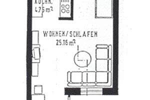 CHARMANTE SINGLEWOHNUNG MIT KÜCHENZEILE... – Andréstraße 42, 9112 Kaßberg, Chemnitz – Vorschaubild 2