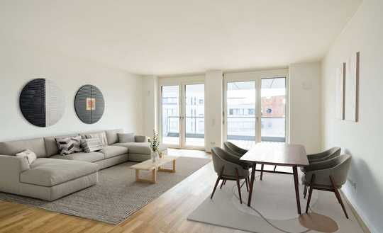 3-Zimmer Neubauwohnung mit Blick auf den Rhein im 3.OG