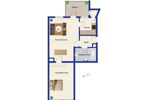 Denkmalschutz: Schöne vermietete 2-Zimmer-Wohnung in guter Lage von Leipzig-Schleußig – 4229 Schleußig, Leipzig – Vorschaubild 7