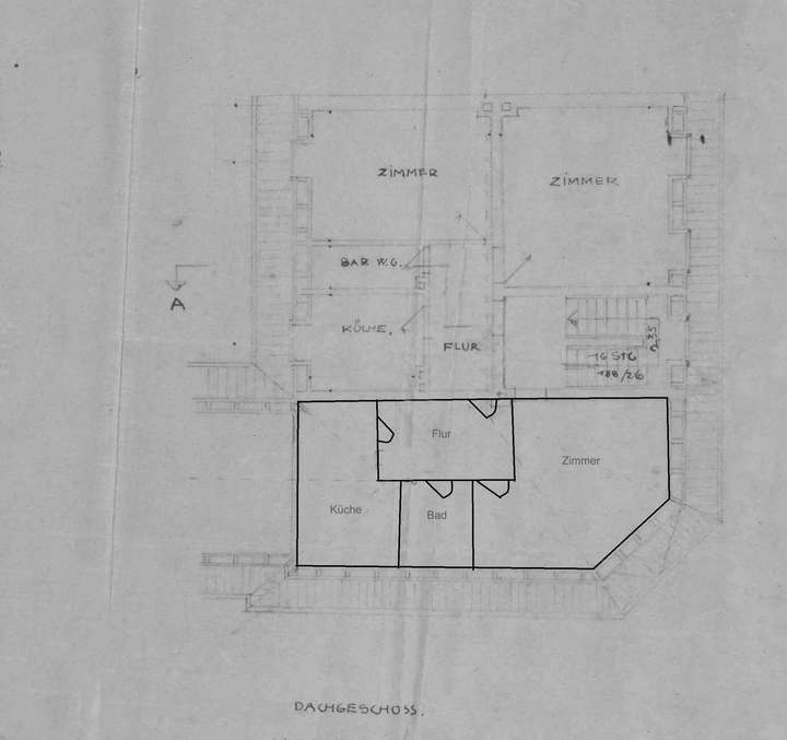 Grundriss DG Ist Zustand