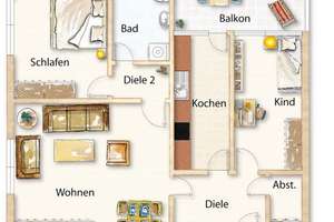 Top-Lage! Bezugsfreie 3-Zi.-Wohnung am Westfalenpark mit Aufzug & Stellplatz – Sckellstraße 4, 44141 Westfalendamm, Dortmund – Vorschaubild 6