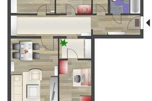 Bezugsfertige Familienwohnung mit Weitblick – Am Harthwald 10, 9123 Markersdorf, Chemnitz – Vorschaubild 3