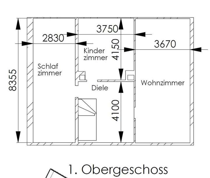 Grundriss 1. Obergeschoss