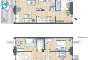 Maisonett mit besonderem Grundriss, EBK und Stellplatz – Lotte-Pulewka-Straße 41, 14473 Südliche Innenstadt, Potsdam – Vorschaubild 2
