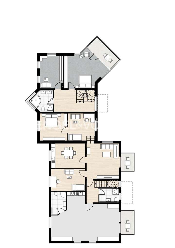 Obergeschoss Haupthaus