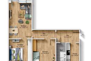 Frisch sanierte 3-Zimmer-Wohnung! Jetzt besichtigen und verlieben – Friedrich-Hähnel-Straße 4, 9120 Helbersdorf, Chemnitz – Vorschaubild 11