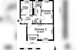 Tauschwohnung: 2 Zimmer (WBS) eigener Garten und Terrasse gegen ab 1 Zimmer