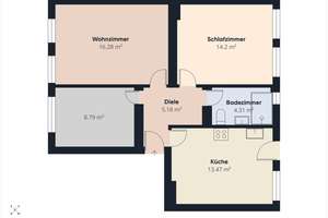 Krefeld-Linn: Gepflegte 3-Zimmer-Wohnung mit großem Balkon (vermietet) – Die vollständige Adresse der Immobilie erhältst du vom Anbieter., 47809 Linn, Krefeld – Vorschaubild 14