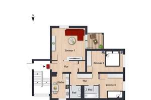 Wohnung mit Badewanne, Gäste-WC und Balkon // 1.OG rechts – Cottbuser Str. 8, 38444 Westhagen, Wolfsburg – Vorschaubild 13
