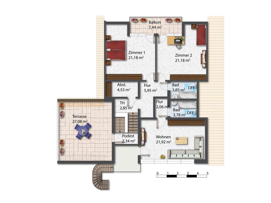 Grundriss Dachgeschoss