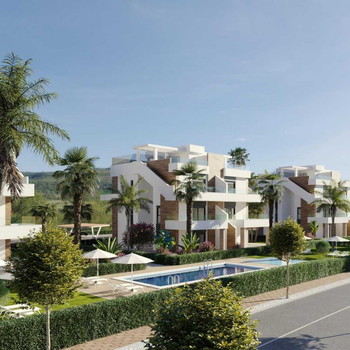 2-Schlafzimmer-Wohnung mit großer Terrasse zum Verkauf in Golf Resort, Murcia.