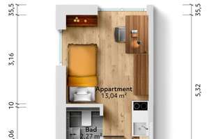 Neubau: Mikroapartments in KFW 55-Standard (A+) | Ap. 9 – Die vollständige Adresse der Immobilie erhältst du vom Anbieter., 81247 Obermenzing, München – Vorschaubild 7