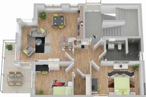 ETW mit großem Südbalkon in St. Mauritz – Die vollständige Adresse der Immobilie erhältst du vom Anbieter., 48155 Mauritz-Ost, Münster – Vorschaubild 2