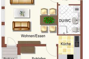 2-Zimmer-Wohnung mit Balkon und TG-Stellplatz in Fürth Dambach – Die vollständige Adresse der Immobilie erhältst du vom Anbieter., 90768 Dambach, Unterfürberg, Fürth – Vorschaubild 15