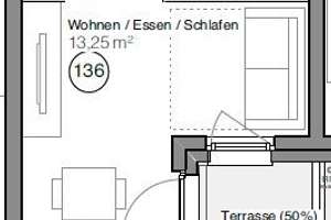 Helles 1-Zimmer-Apartment mit Terrasse in München – Preußenstraße 5a, 80809 Am Riesenfeld, München – Vorschaubild 7