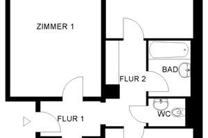 3 Zimmer Wohnung im 1. OG mit Balkon – Adam-Klein-Str. 97, 90429 Bärenschanze, Nürnberg – Vorschaubild 2