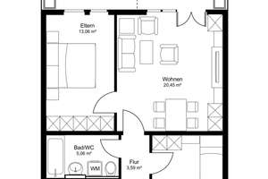 Wundeschöne Terrassenwohnung mit 3 Zimmern nahe am Lech – Die vollständige Adresse der Immobilie erhältst du vom Anbieter., 86156 Lechhausen-Süd, Augsburg – Vorschaubild 7