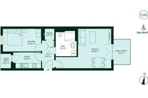 Barrierefreie Eigentumswohnung mit Balkon und Loggia – Lichtenrader Damm 237, 12305 Lichtenrade, Berlin – Vorschaubild 7