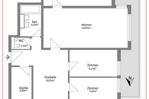 Modernes 4 Zimmer-Wohlfühl-Zuhause in Augsburg-Lechhausen: Hell, zentral & einzugsbereit – Die vollständige Adresse der Immobilie erhältst du vom Anbieter., 86167 Lechhausen-Ost, Augsburg – Vorschaubild 11