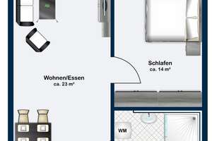 Betreutes Wohnen - Wohnung in der Diakoniestation Haus Waldenstein in Altdorf – Die vollständige Adresse der Immobilie erhältst du vom Anbieter., 90518 Altdorf bei Nürnberg – Vorschaubild 18