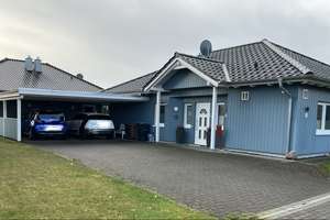 Gepflegtes Holzhaus/Bungalow, 109 m², KFW 40+, sehr energiesparend, Bj. 2017 mit 3 Zi. in Harsefeld – Die vollständige Adresse der Immobilie erhältst du vom Anbieter., 21698 Harsefeld – Vorschaubild 1