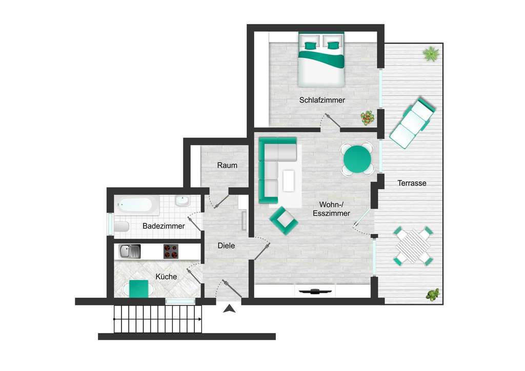 Immobilie in Bad Breisig - Kapitalanlage mit stabilem Mietverhältnis – 2-Zimmer-Souterrainwohnung in Bad Breisig - Bild 2