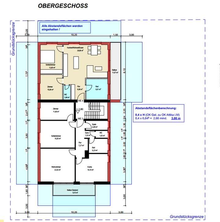 Grundriss OG - Teil der genehm