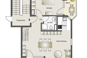 Charmante 2,5 Zimmer Wohnung mit zusätzlichem Studio, Balkon und Loggia – Dusslinger Straße 42, 72147 Nehren – Vorschaubild 15