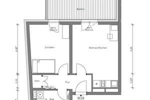 Bezugsfreie 2-Zimmer  Wohnung KFW-55 in Berlin Mitte provisionsfrei zu verkaufen – Wiesenstraße 11, 13357 Gesundbrunnen, Berlin – Vorschaubild 11