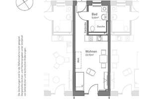 Stadtnah + grün! Frei ab 1.2.!Apartment mit Südwestbalkon + TG! – Die vollständige Adresse der Immobilie erhältst du vom Anbieter., 90461 Hasenbuck, Nürnberg – Vorschaubild 14