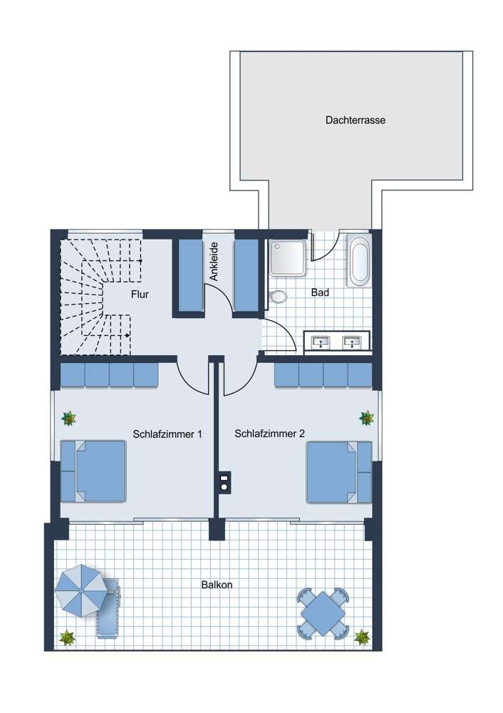 Illustration Obergeschoss