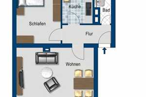 Renovierte 2-Raum-Whg. mit großem Wohnbereich und Balkon im 1. OG! – Grenzgraben 19, 9126 Chemnitz – Vorschaubild 7