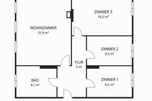 Erstbezug nach Sanierung: 4-Zimmer-Wohnung mit Möglichkleit der Gartennutzung in Rüdersdorf – Berliner Str. 10A, 15562 Rüdersdorf bei Berlin – Vorschaubild 12