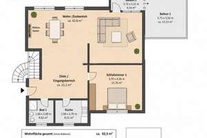 Großzügige offene Maisonettewohnung mit Garage – Goldammerweg 353, 50829 Vogelsang, Köln – Vorschaubild 9