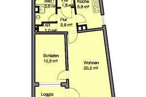 2-Zimmer-Wohnung mit schöner Aussicht - ideal für Paare und Singles – Bernadottestr. 31, 90439 Nürnberg – Vorschaubild 5