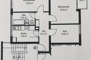 Erstbezug nach Renovierung: Helle 3-Zimmer- Wohnung in Mainz- Oberstadt – Gottlieb-Daimler-Straße 58, 55131 Oberstadt, Mainz – Vorschaubild 4