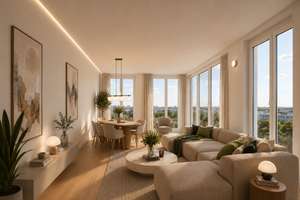 Exklusive Penthouse-Wohnung mit atemberaubender Dachterrasse am Wiener Platz – Die vollständige Adresse der Immobilie erhältst du vom Anbieter., 70469 Bahnhof Feuerbach, Stuttgart – Vorschaubild 1
