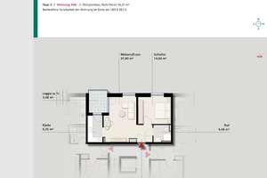 Wohnen mit Ausblick – 2-Zimmer-Wohnung mit Loggia! – Friedhofstr. 10, 70191 Am Pragfriedhof, Stuttgart – Vorschaubild 8