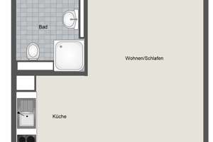 Krefeld Fischeln: Vermietete 1-Zimmer-Wohnung in zentraler Lage mit Aufzug! – Die vollständige Adresse der Immobilie erhältst du vom Anbieter., 47807 Fischeln, Krefeld – Vorschaubild 10