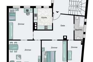 S-Gablenberg: 4,5-Zimmer-Etagenwohnung! – 70186 Gablenberg, Stuttgart – Vorschaubild 6