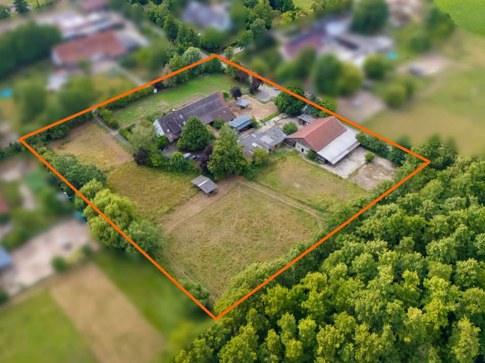 Luftansicht Hofreite