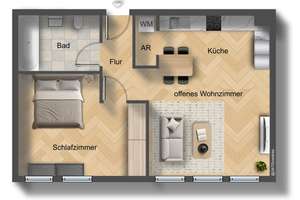 Modernisierte & Vollmöblierte 2-Zimmer Wohnung mit Duplexgarage zur Eigennutzung oder Kapitalanlage – Urbanstraße 22, 81371 Sendlinger Feld, München – Vorschaubild 32