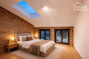Luxuriöses Gutshaus-LOFT, 128 qm, 2 SZ, Duschbad & Wannenbad "en Suite", WC, Einbauküche, TG-Platz – Brühler Landstraße 549, 50997 Meschenich, Köln – Vorschaubild 8