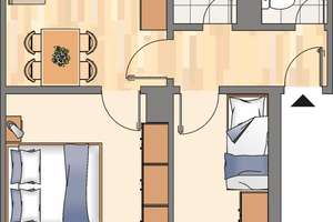 3-Zimmer-Wohnung in Bochum Harpen – Fuldastraße 15, 44807 Kornharpen/Voede-Abzweig, Bochum – Vorschaubild 3
