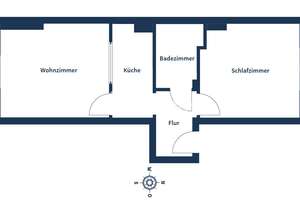 Gepflegte 2-Zimmer-Wohnung mit praktischer Raumaufteilung mit ruhigem Innenhof – 46047 Marienkirche, Oberhausen – Vorschaubild 11